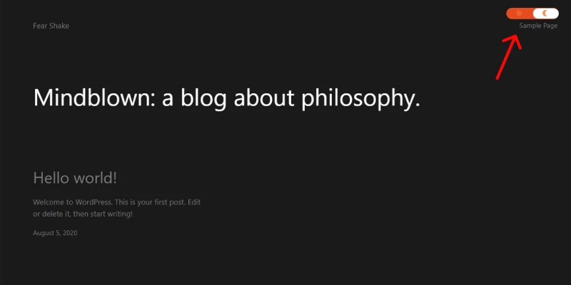<strong>How to Add Dark Mode to Your WordPress Website for Free</strong> 6 an example of dark mode in WordPress website
