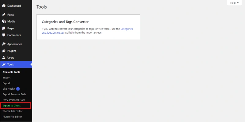 How to Migrate from WordPress to Ghost for Free 2 export data from wordpress to ghost