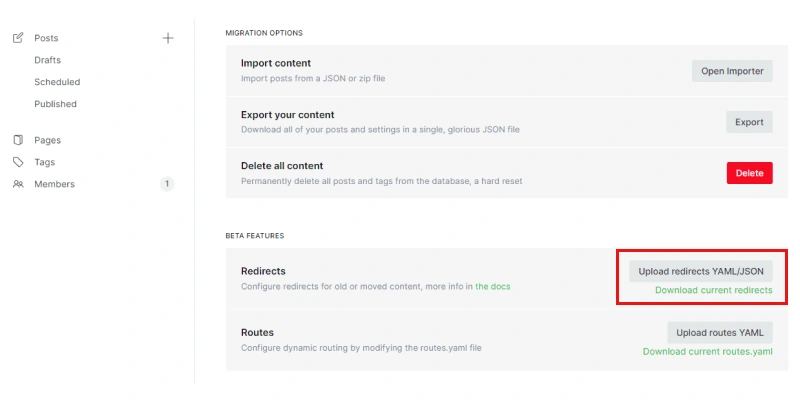 How to Migrate from WordPress to Ghost for Free 5 wordpress to ghost redirection